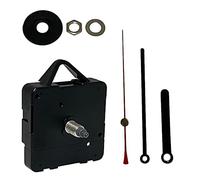 New or Replacement Battery Operated Non Ticking Chinese Make Quartz Mechanism/Motor With Metal Hands Wall Clock DIY Repair (1, 89mm Black)
