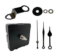 New or Replacement Battery Operated Non Ticking Reverse “Barbers Clock” Quartz Mechanism/Motor Wall Clock DIY Repair. Please Note Hands Will Rotate Anti-Clockwise! (73mm Black Hands)