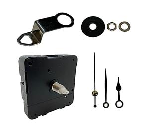 New or Replacement Battery Operated Non Ticking Reverse “Barbers Clock” Quartz Mechanism/Motor Wall Clock DIY Repair. Please Note Hands Will Rotate Anti-Clockwise! (36mm Black Hands)