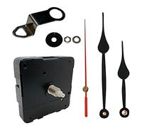 New or Replacement Battery Operated Ticking Reverse “Barbers Clock” Quartz Mechanism/Motor Wall Clock DIY Repair. Please Note Hands Will Rotate Anti-Clockwise! (117mm Black Hands)
