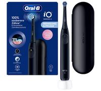 Oral-B iO 3 Matt Black Ultimate Clean Electric Toothbrush, 1 Refill Holder, 1 Charger Pouch, 1 Travel Case, Designed by Braun, Packaging May Vary