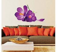 *** New *** Orchid Flower Colorful Sticker Home Wall Decor Decoration Decals Wild Flowers Beautiful Room Decoration. Wall Mural Art Deco. Livingroom