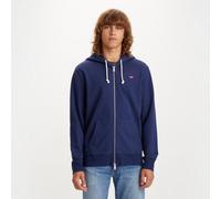 New Original Cotton Hoodie with Zip Fastening Navy Blue