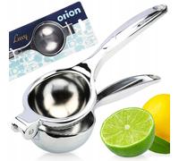 NEW Orion Citrus Press Luxy Silver 22x7cm Manual Metal Dishwasher Safe