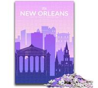 New Orleans 1000 Pieces Jigsaw Puzzles For Teens And Adults, Stress Reliever Difficult Challenge for Home Decoration for 14+ 1000pcs(50x75cm)