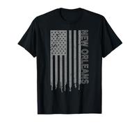 New Orleans American Flag Patriotic USA City New Orleans T-Shirt