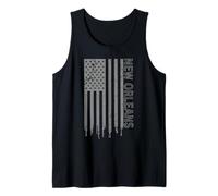 New Orleans American Flag Patriotic USA City New Orleans Tank Top