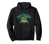 New Orleans, Big Easy, Louisiana Alligator Design Pullover Hoodie