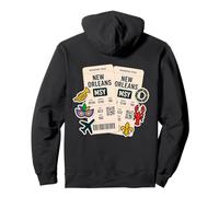 New Orleans Boarding Travel Pass Art Design Pullover Hoodie