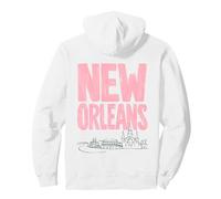 New Orleans Dopamine Aesthetic City Line Design Pullover Hoodie