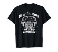 New Orleans High-Density Rock'n'Roll Winged Skull T-Shirt