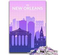 New Orleans Jigsaw Puzzles for Teenagers 1000 Pieces, Family Activity Fun at Home Activities, Birthday Present,Travel Gifts 1000pcs(26x38cm)