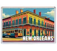 New Orleans - Jumbo Artistic Fridge Magnet 96 x 67mm