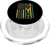 New Orleans Louisiana Bourbon Street US Flag Party Souvenir PopSockets PopGrip for MagSafe