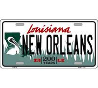 New Orleans Louisiana Metal License Plate