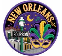 New Orleans Louisiana Patch Embroidered Iron-on/Sew-on Badge (3.5 Inch) Travel USA Vacation Souvenir Tourist Emblem Backpack Gift Patches