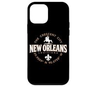 New Orleans Louisiana The Crescent City Coordinates Label Case for iPhone 12 mini