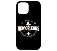 New Orleans Louisiana The Crescent City Coordinates Label Case for iPhone 12 Pro Max