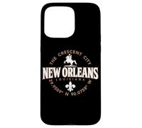 New Orleans Louisiana The Crescent City Coordinates Label Case for iPhone 15 Pro Max