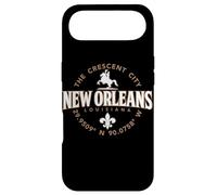 New Orleans Louisiana The Crescent City Coordinates Label Case for iPhone Air
