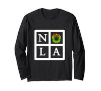 New Orleans Nola T-Shirt Christmas in New Orleans Nola Long Sleeve T-Shirt