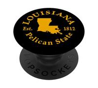 New Orleans Pelican State Est. 1812 PopSockets Adhesive PopGrip
