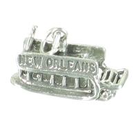 New Orleans River Boat strling silver charm .925 x1 Paddle Boats charms