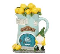New Ornament Teapot Lemon House Decoration, Comes With A Cheerful Figure, Making it A Fun and Artistic Addition to Your Outdoor Area, Perfect For Brightening Your Home - Blue - 647g.