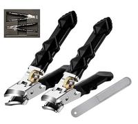 New Orthoclip Toe Nail Clippers, Toenail Clippers for Thick Toenails, Wide Jaw Opening 180° Slanted Nail Clippers with Anti-Splash Catcher, Heavy Duty Stainless Steel Toenail Clippers