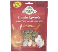 New Oxbow Simple Rewards All Natural Oven Baked Treats with Carrots, Dill and Timothy Hay