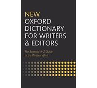 New Oxford Dictionary for Writers and Editors - Hardback - A245z