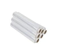 New Packaging Clear Heavy Duty 400mmx 20mu Pallet Wrap Stretch Shrink Wrap Roll Standard Core Cling Film Strong Secure Packaging