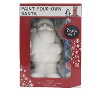 New Paint Your Own Santa, Keep Yourself Busy Creatively, Comes with A Brush, Paint Tray, and Vibrant Paints, Exciting to Decorate, Sparking Creativity for Hours - White