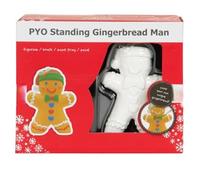 New Paint Your Own Standing Gingerbread Man, Keep Yourself Busy Creatively, Comes with A Brush, Paint Tray, and Vibrant Paints, Exciting to Decorate, Sparking Creativity for Hours.