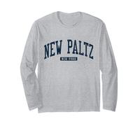 New Paltz New York NY College University Style Blue Long Sleeve T-Shirt