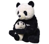 NEW PANDA MOM & BABY SOFT TEDDY BEAR TOY WILD REPUBLIC PLUSH 30cm CUDDLY