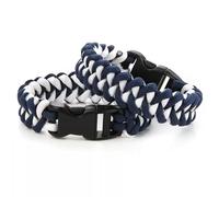 New Paracord Parachute Cord Emergency Survival Fishbone Bracelet Navy-White