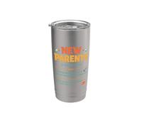 New Parents First Time Mom Dad Definition Parenting Matching Stainless Steel Insulated Tumbler