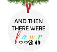 New Parents Gifts for Couple Pregnancy Announcement Ornament Expecting Parents to Be New Baby Reveal Gift for Grandparents Friend Family Christmas Ornaments Pregnancy Reveal to Parent Ceramic Keepsake