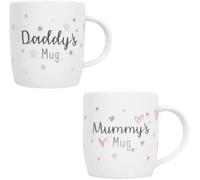 New Parents Mugs Mummy Daddy Newborn Baby Shower Gift 12oz Mug New Bone China