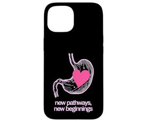 New Pathways New Beginnings Heart Stomach Design Case for iPhone 15