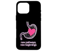 New Pathways New Beginnings Heart Stomach Design Case for iPhone 16 Pro Max