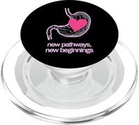 New Pathways New Beginnings Heart Stomach Design PopSockets PopGrip for MagSafe
