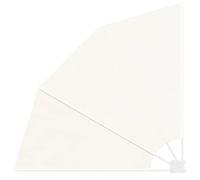 vidaXL Collapsible Balcony Side Awning Cream 140x140 cm