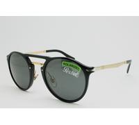 Persol Unisex Persol PO3264S 95/48 Sunglasses Acetate Black Grey Pantos Polarized