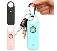 New Personal Alarms for Women,3 in 1 135DB Self Defence Weapons UK Legal,(Pink Blue Black)Panic Rape Alarm Keychain Gift for Kids Elderly College Girls,Attack Safety Keychain Sirens (Blue)