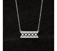 New personalized crown necklace for women fashionable zircon pendant clavicle chain high-end