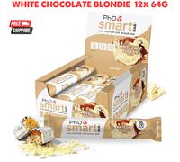 New PhD Nutrition Bar 12x64g - High Protein Low Calorie Diet Fuel Snacks UK UK