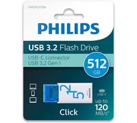 New Philips 512GB CLICK Super Speed USB 3.2 Flash Drive Memory Stick USB-C