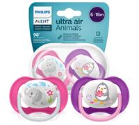 NEW Philips Avent Ultra Air SCF08008 Soother 6 to 18 Months Silicone BPA Free